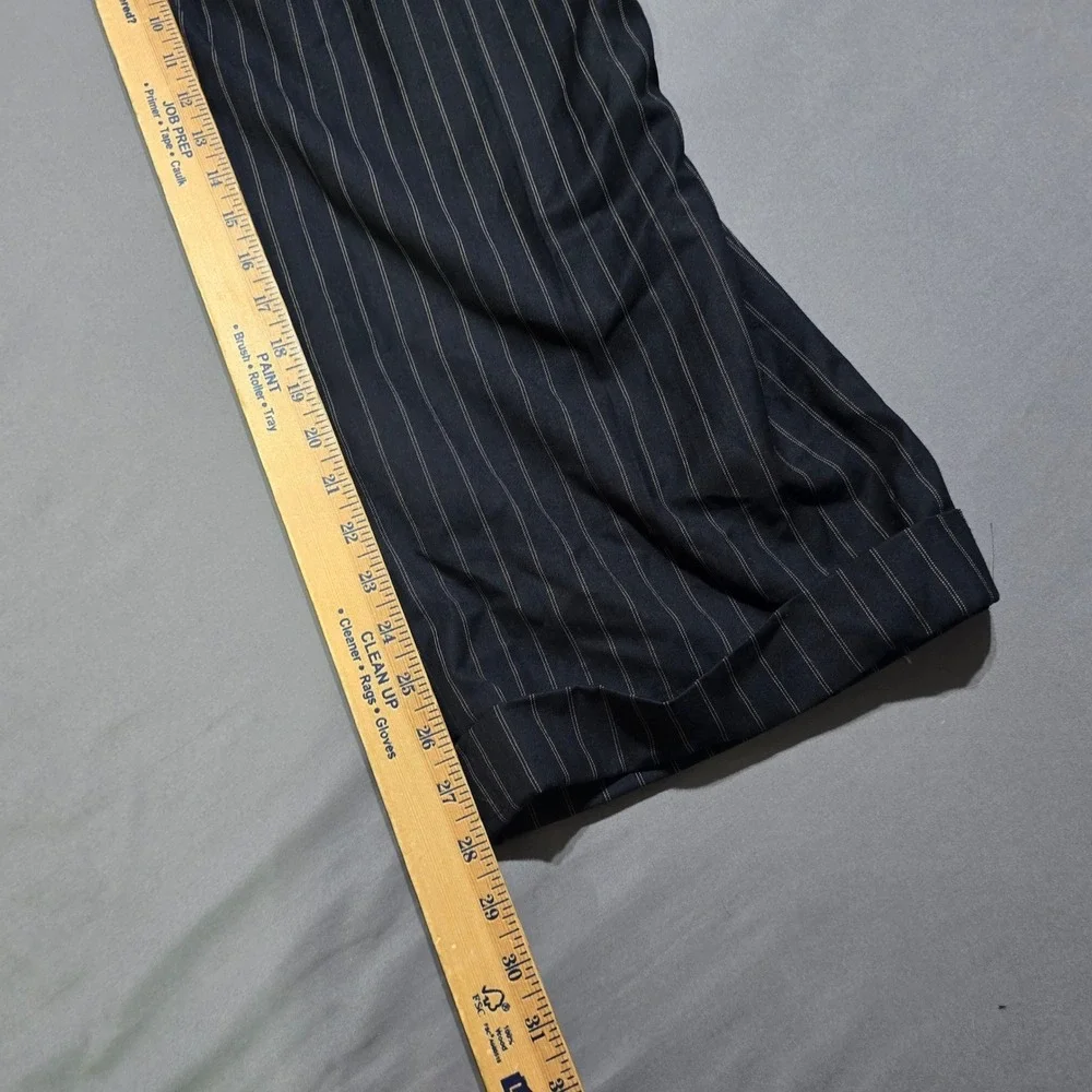 Caravelli Fusion 3 Piece Suit Mens jacket 56L 52x28 pants Vest pinstripe